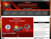 Tablet Screenshot of brookssoftball.com